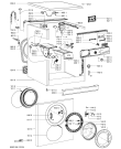 Схема №1 AWO/D 6104/ с изображением Блок управления для стиральной машины Whirlpool 480111104959