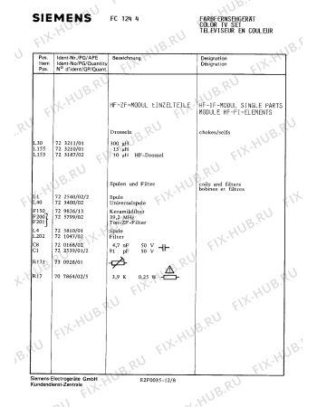 Взрыв-схема телевизора Siemens FC1244 - Схема узла 09