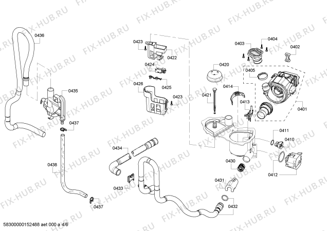 Схема №2 SHX4AP05UC с изображением Кнопка для посудомоечной машины Bosch 00611883