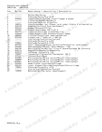 Схема №3 EM819160 с изображением Плата для свч печи Bosch 00294425