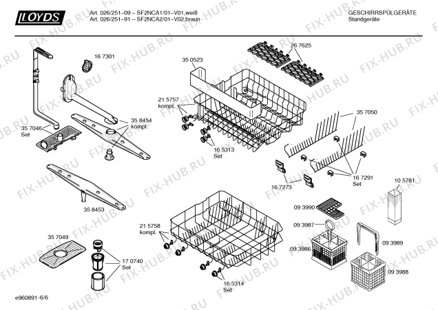 Схема №1 SF2NCA2, 026/251-91 с изображением Внешняя дверь для посудомоечной машины Bosch 00216323