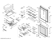 Схема №1 KGD76AW304, Bosch с изображением Стеклопанель для холодильника Bosch 11025813