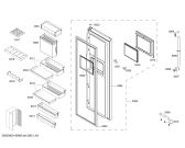 Схема №1 K5935D0 с изображением Дверь для холодильной камеры Bosch 00247991