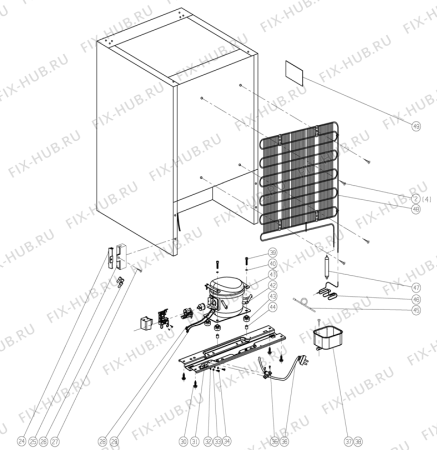 Схема №1 R1310F (369565, HTS12262) с изображением Накопитель для холодильника Gorenje 403299