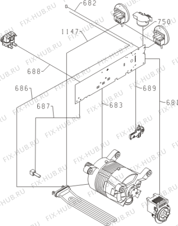 Взрыв-схема стиральной машины Gorenje W7223 (399487, PS10/13120) - Схема узла 04