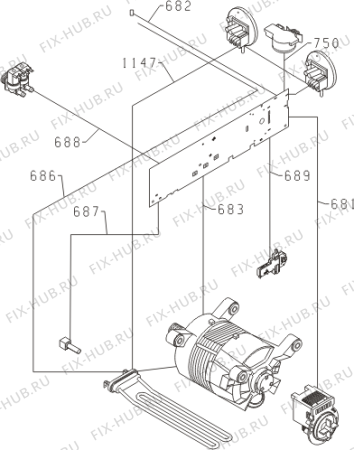 Взрыв-схема стиральной машины Gorenje W6423 (399490, PS10/23120) - Схема узла 04