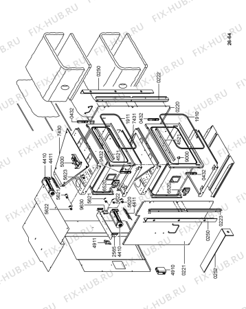 Схема №3 AKP 955/IX с изображением Дверца для электропечи Whirlpool 480121100806