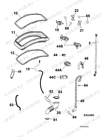 Взрыв-схема стиральной машины Privileg 00571611_21275 - Схема узла Hydraulic System 272