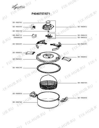 Схема №1 P4040657/071 с изображением Сотейника Seb SS-980850