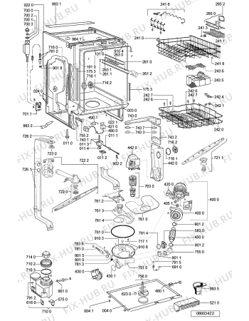 Схема №1 GSF 5481-1 WS с изображением Микромодуль для электропосудомоечной машины Whirlpool 481221479101