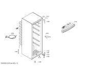 Схема №1 GSV34V40 с изображением Дверь для холодильной камеры Bosch 00245593