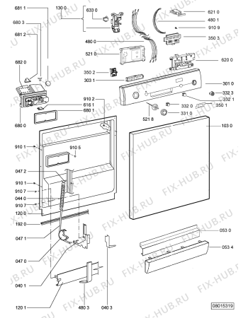 Схема №1 GSFS 6560 IN с изображением Микромодуль для посудомоечной машины Whirlpool 480140100982