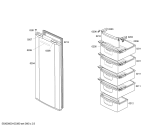 Схема №1 ZSD265806J с изображением Дверь для холодильника Bosch 00241278
