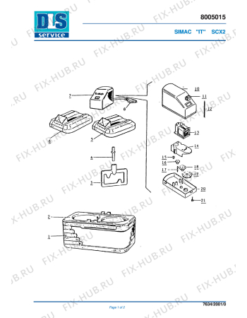 Схема №1 SCM с изображением Другое для мороженицы DELONGHI SC2614030