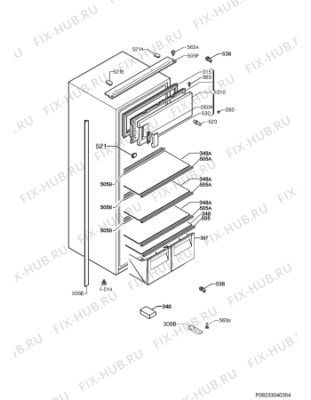 Схема №1 AIK2103R с изображением Микромодуль для холодильника Aeg 973923886002027