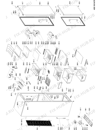 Схема №1 KGSF 18P A4+ IN с изображением Сенсорная панель для холодильной камеры Whirlpool 481010849899