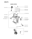 Схема №1 EA82FJ10/70M с изображением Корпусная деталь для кофеварки (кофемашины) Krups MS-8030000733