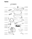 Схема №1 CY701560/87A с изображением Часть корпуса для мультиварки (пароварки) Tefal SS-995541