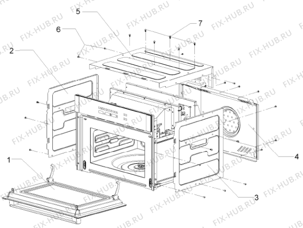 Взрыв-схема микроволновой печи Gorenje BOC5322AX (231361, BT32CF2) - Схема узла 10