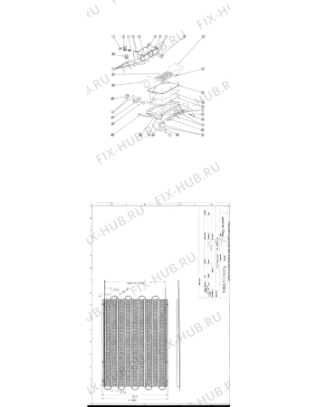 Взрыв-схема холодильника Indesit 106Q (F025554) - Схема узла