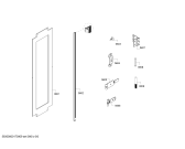 Схема №1 B30IR800SP Bosch с изображением Крышка для холодильной камеры Bosch 00709473