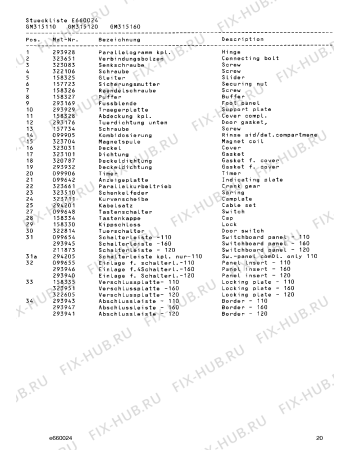 Схема №2 GM315110 с изображением Решетка для посудомойки Bosch 00293933