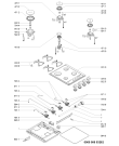 Схема №1 AKM227/IX с изображением Затычка для плиты (духовки) Whirlpool 481060118391