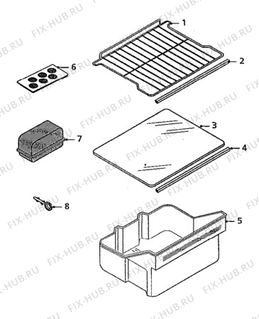 Взрыв-схема холодильника Quelle QL9E (0C) - Схема узла Furniture