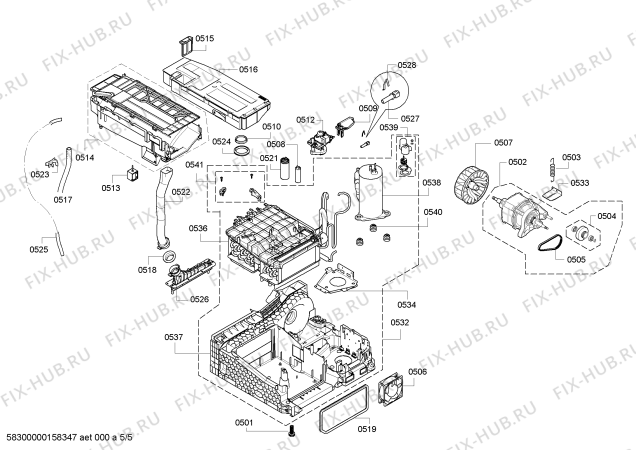 Схема №2 WT46W572DN с изображением Панель управления для сушильной машины Siemens 00705086