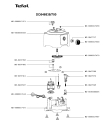 Схема №2 DO546838/700 с изображением Крышка чаши для электрокомбайна Tefal MS-8030000167