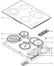 Схема №1 HL7111MUU/A01 (280256) с изображением Тэн для плиты (духовки) Gorenje 280241