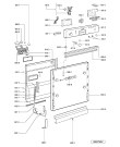 Схема №1 GI 458/1 IX с изображением Обшивка для электропосудомоечной машины Whirlpool 481245373412