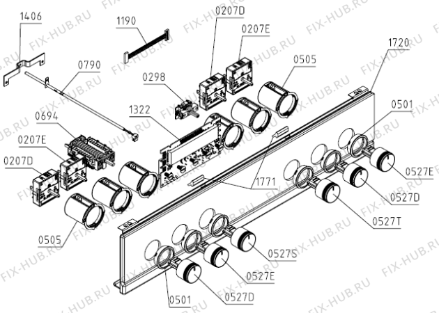 Взрыв-схема плиты (духовки) Gorenje EC6565XPA (588882, FR6A5G-AEN42) - Схема узла 03