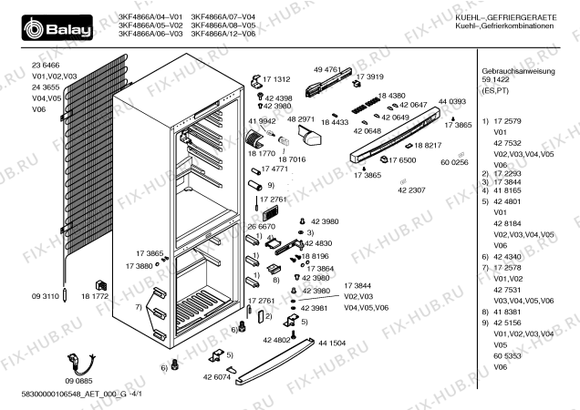 Схема №1 3KF4866A с изображением Дверь для холодильной камеры Bosch 00242067