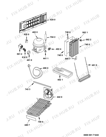 Схема №2 563 138 KSN 495 IO с изображением Вноска для холодильника Whirlpool 480132101515