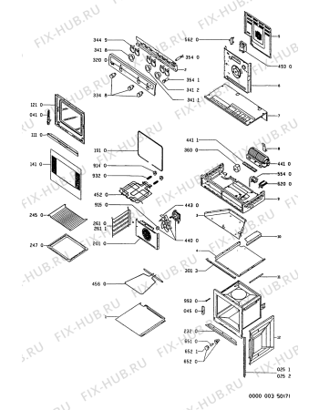 Схема №1 AKP 609/AV с изображением Обшивка для электропечи Whirlpool 481945358043