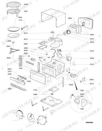 Схема №1 FT 337 /1 SL с изображением Решетка для микроволновки Whirlpool 480120100223
