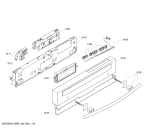 Схема №1 S44T09N4GB с изображением Передняя панель для посудомоечной машины Bosch 00449193