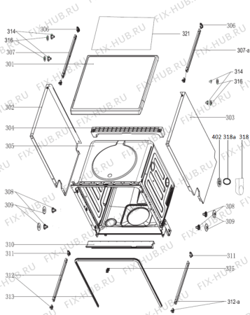 Взрыв-схема посудомоечной машины Gorenje GS63315W (444488, GORENJE#9) - Схема узла 03