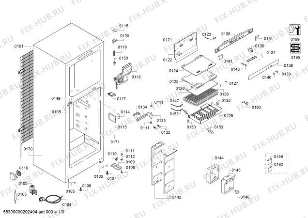 Схема №2 3FF3762XE с изображением Поднос для холодильника Bosch 00776174