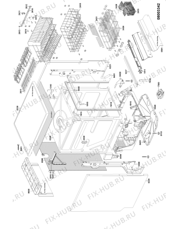 Схема №2 ADP 588 WH с изображением Форсунка для посудомоечной машины Whirlpool 481290508334