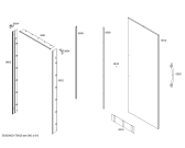 Схема №1 CIW24MIGL1 KWT 1611 SF с изображением Профилированная полоса для холодильной камеры Bosch 00684803