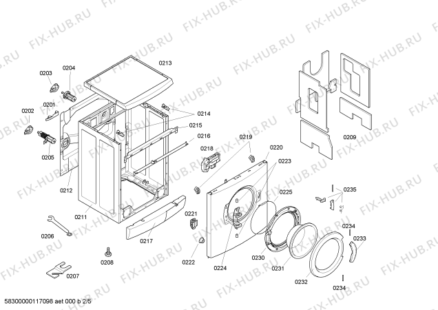 Схема №2 WM16E440NL с изображением Панель управления для стиралки Siemens 00449515