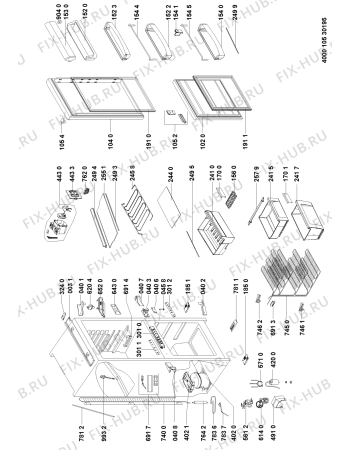 Схема №1 KRCB 6026 с изображением Заглушка для холодильника Whirlpool 481010474537