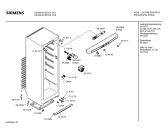 Схема №1 KS34K400SD с изображением Передняя панель для холодильника Siemens 00366203