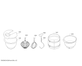 Схема №1 MUM58244 с изображением Опорная ножка для кухонного комбайна Bosch 00029643