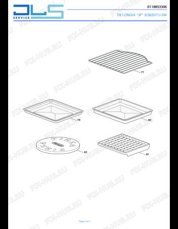 Схема №1 PANGOURMET EOB2071J-5W с изображением Обшивка для плиты (духовки) DELONGHI 5911810068