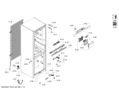 Схема №1 KGE49AL40 Bosch с изображением Дверь морозильной камеры для холодильной камеры Bosch 00689136