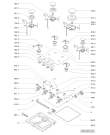 Схема №1 AKM 433/WH с изображением Клавиша для электропечи Whirlpool 481941129313