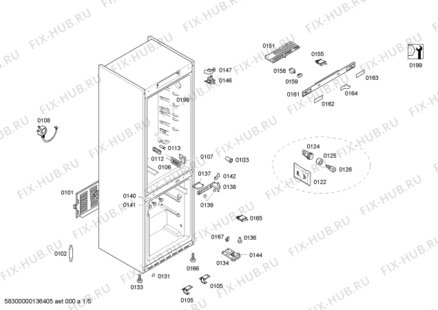 Схема №1 KG56NA72NE с изображением Дверь для холодильной камеры Siemens 00247636